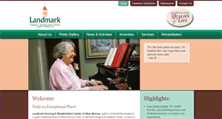 Desktop Screenshot of landmarknursingandrehab.com