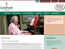 Tablet Screenshot of landmarknursingandrehab.com